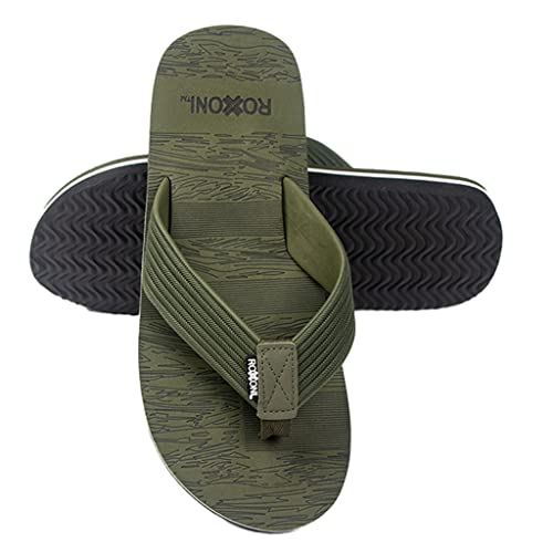 Roxoni Mens Thong Flip Flops Beach/Pool Outdoor Sandals2