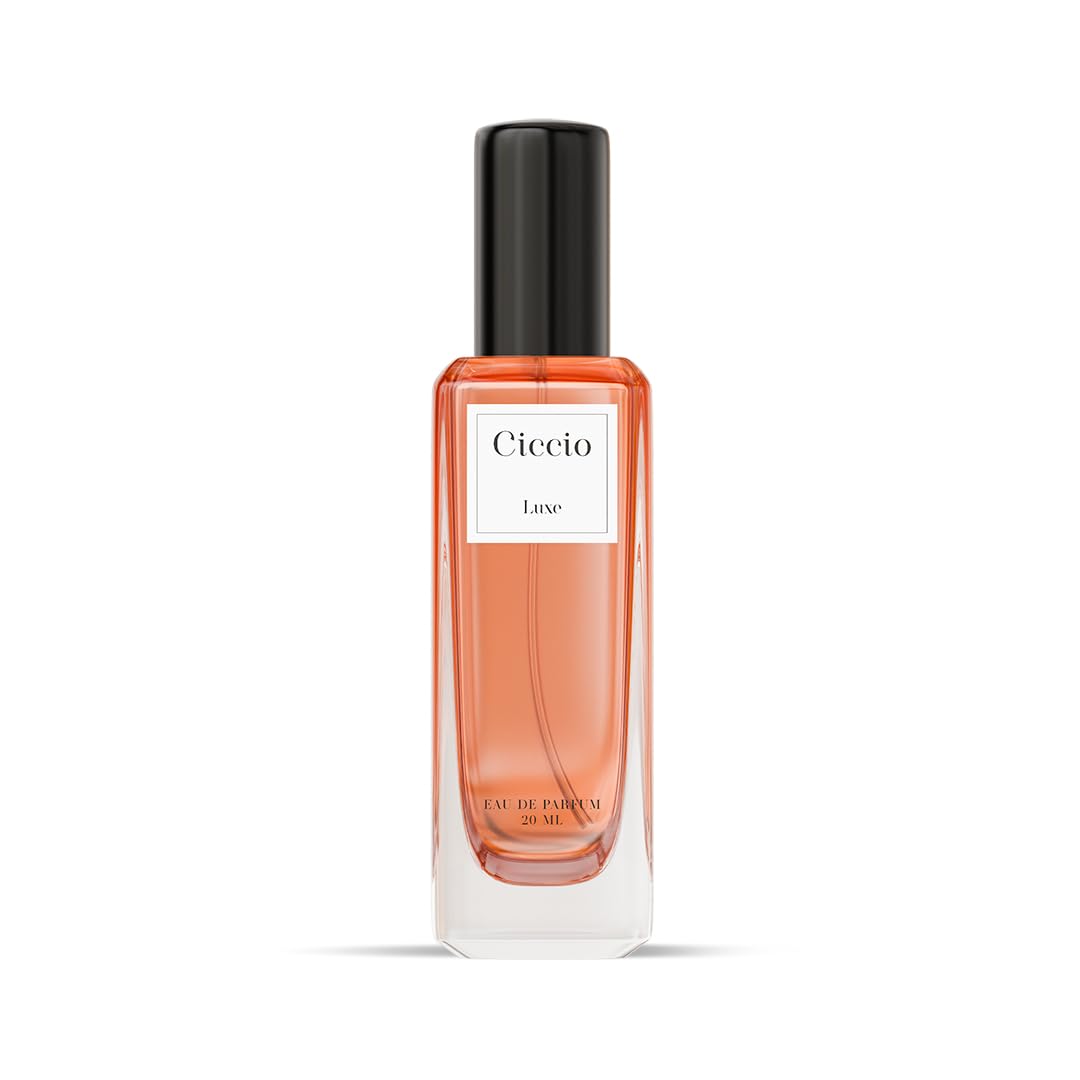 Ciccio Luxury Luxe Eau De Perfume For Women With Bergamot, Lemon, Rose, Vanilla, & Amber Premium Long Lasting Luxury Liquid Fragrance Scent Perfect Perfume For Summer, 20ml
