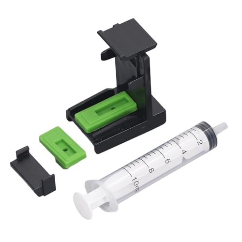Ink Priming Tool, Refill Clip Universal Ink Suction Holder Ink Priming Clip Ink Pad Syringe Kit for 816 817 802 21 22 304 650 122 305 60 61 40 41 840 841 540 541