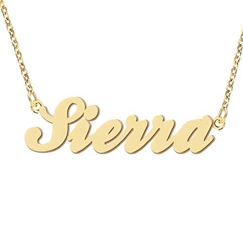 Name Necklace Personalized Engraved Name Pendant for Womens Friends