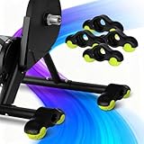 4 Adattatori per Piedi a Scatto per Ciclismo Indoor, Adattatori per Piedini Oscillanti a Scatto, Indoor Bicycle Trainer Supporto Tennis,per Wahoo Kickr Core 1, 8 palle da tennis