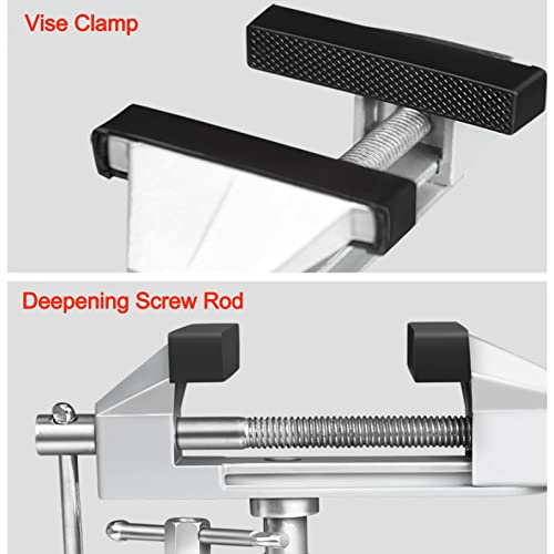 Mini Bench Vise 360 Degree Universal Rotating Square Workbench Clamp with Suction Cup Base, for DIY Repairs, Modelling, Gluing, Crafting by Acogedor - Image 7