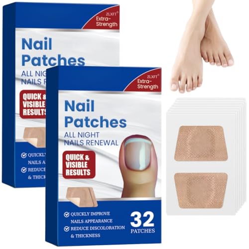 Tratamiento de Los Hongos en Las UñAs Parches,64pcs Parches Reparadores de UñAs,Parchess Correctores UñAs de Los Pies,Parchess para Tratamientos de UñAs,Parchesss para Hongos en Las UñAs
