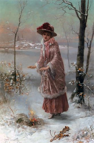 Toile Hiver Eisman Semenowsky décoration moderne pour salon chic