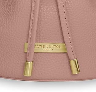 KATIE LOXTON Mini Drawstring Bucket Womens Vegan Leather Crossbody