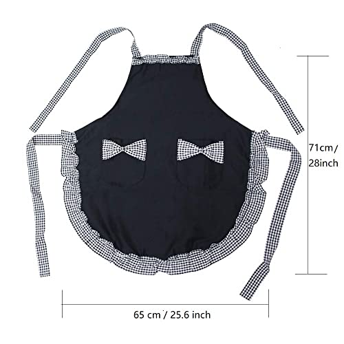 Hyzrz APRON-WOMEN-002 Cute Retro Lovely Vintage Ladies Kitchen Flirty Vintage Aprons For Women Girls With Pockets For Mothers Day Gift thumb #4