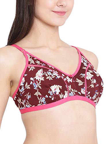 Image of Clovia Women's Cotton Non-Padded Non-Wired Floral Print Bra