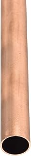 DTGN 10mm x 0.5mm x 300mm(ODxWall TXL) Copper Tube - 1Pack - Good for Machinery Equipment DIY Decorative Frame - Round Metal Tubing
