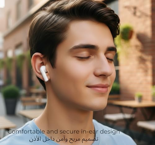 Image of Buds 2r Compatible for Nord Wireless Earphones Equipped Mic 12.4mm Drivers Noise Reduction Long Battery 38Hr Deep Bass Fast Pair Clear Call Lightweight in-Ear Type C Charging (White)