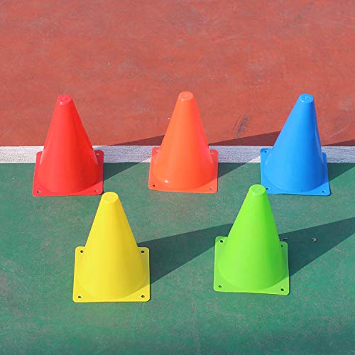 25 Pack Soccer Training Agility Cones,Marker Cone, Field Marker Disc Cone by JDWG - Used condition - Image 5