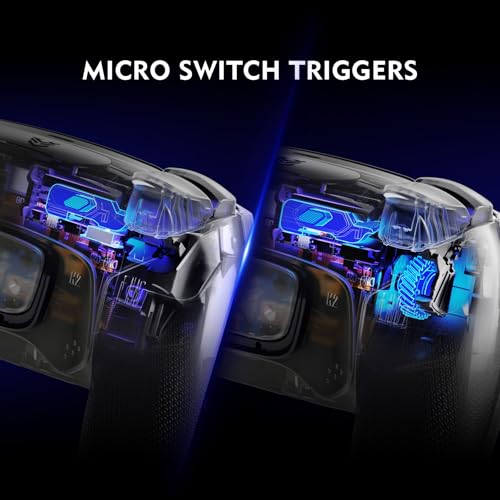 Image of HEXGAMING ULTIMATE PRO Controller Compatible with ps5, Explorer Black | Hall Effect Joysticks, Adjustable Triggers, 4 Remappable Buttons, 6 Profiles, 8 Swap Sticks, PC Compatible, Wireless Gaming
