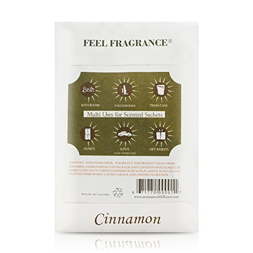 Feel Fragrance Scented Sachet For Drawer And Closet Sachets, Lot Of 12 (Cinnamon) #TOP2
