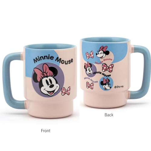 Image of Clay Craft - Official Minnie Mouse Print, Fine Ceramic Coffee Mug, 500 Ml | Cartoon Character Gift Mug for Kids & Adults | Microwave & Dishwasher Safe | Disney Licensed