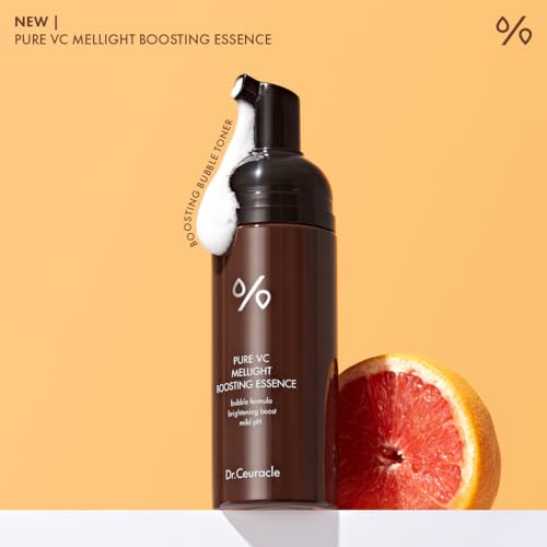 leegeehaam Dr.Ceuracle by leegeehaam Pure Vitamin C Mellight Boosting Essence (145ml / 4.90 fl. oz.) - Glow Skin Bubble Ampoule, 21.2% Vitamin C Complex, Improves Skin Tone, Refreshes and Energizes Tired Skin
