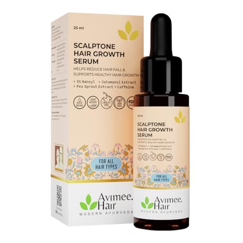 Avimee Herbal Scalptone Hair Growth Serum | Scientifically Proven Formula | Enriched with Nansyl & Green Tea Extract | For Hair Growth & Hair Fall Red