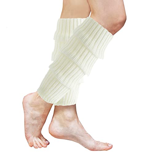 Bevigorio Leg Warmers White Leg Warmers For Women Leg Warmer Goth Knitted Legwarmers #TOP4