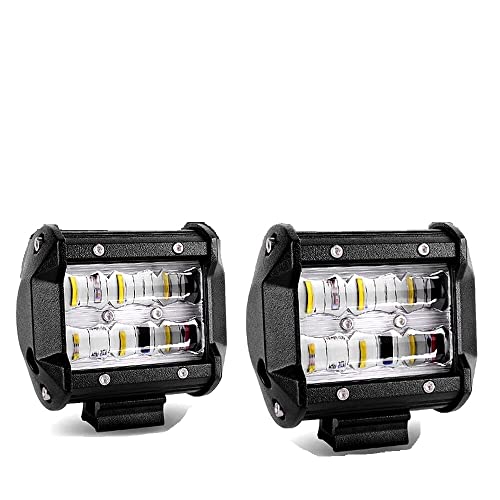 Image of AllExtreme EX4IRW2 4 Inch 9D Reflector CREE LED Light Off-road Work Light External Headlight with Brackets for Truck Car ATV SUV Jeep Van (30W, White Light, 2 PCS)
