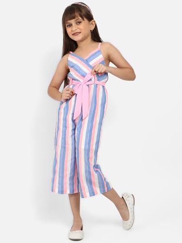 Image of Nautinati Girls Strappy Colourful Jumpsuit | Age 4-8 Years