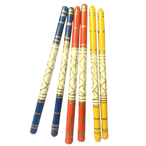 Stylish Colorful Dandiya Sticks for Dance, Multicolor Traditional...