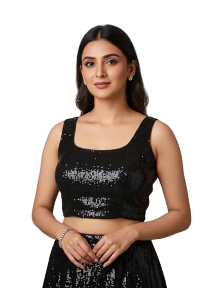 StarGlam Womens Golden Sequin Blouse Sleeveless Sparkly Crop Top Elegant Festive Evening Stylish Cocktail Outfit Fashion - Review, Price and Buying Guide