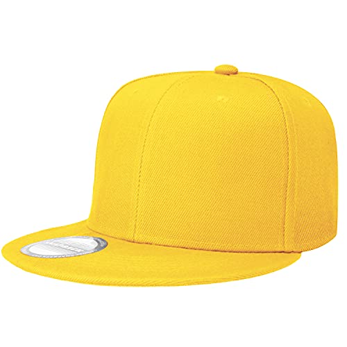 Image of Falari Wholesale 12 Pack Snapback Hat Cap Hip Hop Style Flat Bill Blank Solid Color Adjustable Size
