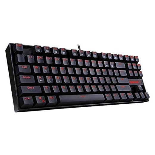 Teclado Gamer Redragon Kumara LED Vermelho Mecânico ABNT2 Outemu Blue K552 PT-Blue