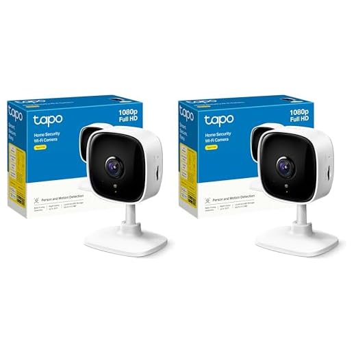 Tapo TP-Link C100 WLAN IP Kamera Überwachungskamera Innen (1080p-Auflösung, 2-Wege-Audio, Nachtsicht zu 9m, bis zu 128 GB lokaler Speicher auf SD Karte, kompatibel mit Amazon Alexa) Weiß