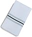 Carlisle 53771822NH014 Restaurant Quality Cloth Dinner/Bistro Napkins, 18" x 22", Black Stripe (Pack of 12)