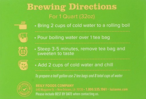 Luzianne Decaffeinated Iced Tea Bags, Specially Blended For Iced Tea, 48 Count #TOP3