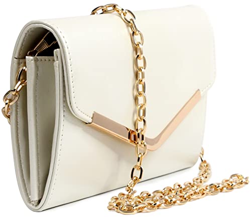 Image of Clutch Purse Evening Bag for Women，Envelope Handbag With Detachable Chain | With Detachable Chain