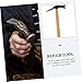 HOMSFOU Shoe Making Hammer Multi-function Tack Hammer Practical Manual Tool Wooden Handle Ideal for Household