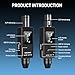 Wireless Microphone System UHF Professional XLR Transmitter+Receiver, Supports Dynamic/Condenser Microphones & 48V Phantom Power, Suitable for Electric Guitar, Bass, Mixers, PA Systems (One drag two)