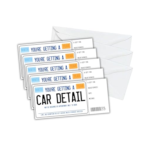 Car detail gift certificate 30-pack