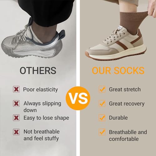 Ori Charm Men’s Cotton Ankle Socks - Seamless Toe & Heel, Moisture - Wicking, US Size 6-10, 10 Pairs (Neutral Colors) for All Seasons3