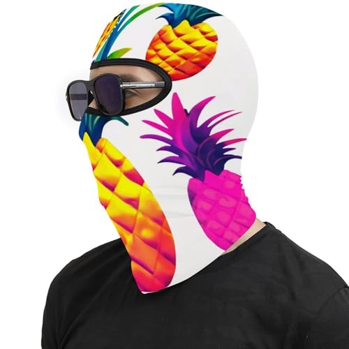 Pasamontaña térmico para hombre y mujer con estampado de piña, máscara facial para esquí, motocicleta y clima frío miniatura 4