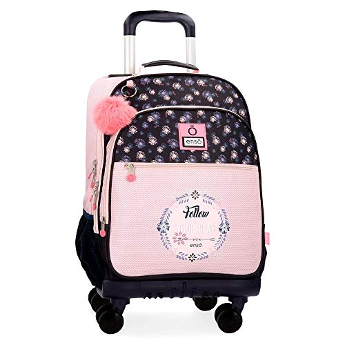 Mochila 4 Ruedas Enso Daisy  44 cm  Multicolor
