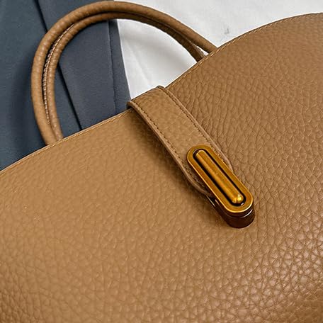 Bolso Tote de ante para mujer con asa retro y bandolera miniatura 4