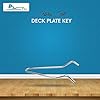 MARINE CITY Deck Plate Key, Stainless-Steel, Adjustable Pin Wrench and Spanner, Durable, Lightweight, Ergonomic Handle, Ideal for Fuel Caps, Vents, Hatches, and Boat Enthusiasts Use #1
