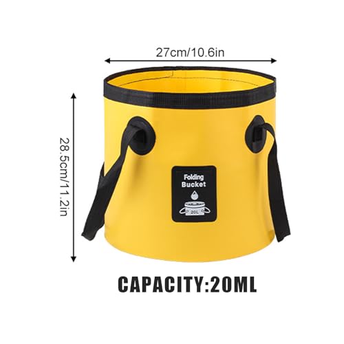 Seau pliable 20L réservoir d'eau étanche et ultra compact - 6
