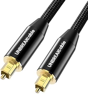 Digital Optical Audio Toslink Cable - [Double Nylon Braided] UNBREAKcable Fiber Optic Cable