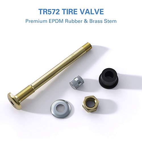 Image of CKAuto TR572 Brass Commercial Truck Valve Stems 3 3 /4 inch Eff. Length, 10 pcs