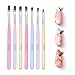 Beetles UV Gel Nail Brush, 7Pcs Poly Extension Gel Brush, Nail Art Tips Builder Brush Nail Painting Brush Pen Set for Home and Salon Use