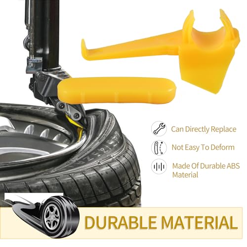 Image of Tire Machine Rim Protector,Tire Machine Duck Head Plastic Insert Tire Demount Head Tire Machine Guard Wheel Side Protector for Mount Demount Duck Head Tyre Repair 2.36 inchx1.02 inchx1.10 inch(12-Pack)
