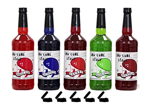 Snow Cone & Shave Ice Syrup-5 Quart Assortment