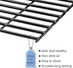 Utheer 16 7/8" x 27 15/16" Cast Iron Grill Cooking Grate for Charbroil 463420508, 463420509, 463420511, 463436213, 463440109 Gas Grills Grates Replacement Parts for Master Chef, Backyard, 3 Pack