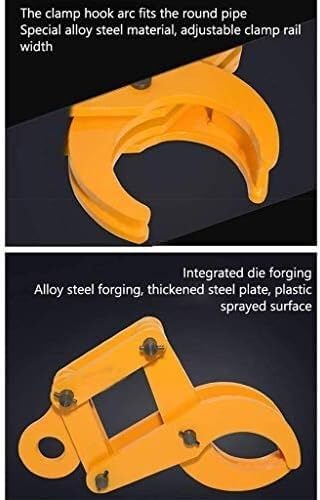 Lifting clamp Heavy-duty Alloy Steel Plate Lifting Clamp Vertical Fixture, Convenient For Moving Barrel-packed Materials Fixing device(3T)