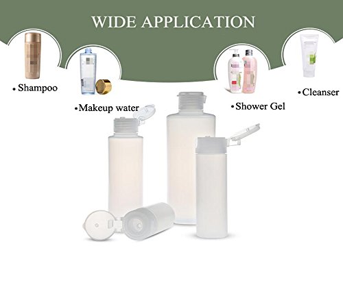2Pcs Empty Refillable Plastic Clear Soft Tube Squeeze Bottle Jars With Flip Cover Cosmetic Makeup Packing Storage Holder Containers For Toner Lotion Shower Gel Cleaser Shampoo (200Ml/6.8Oz) #TOP4