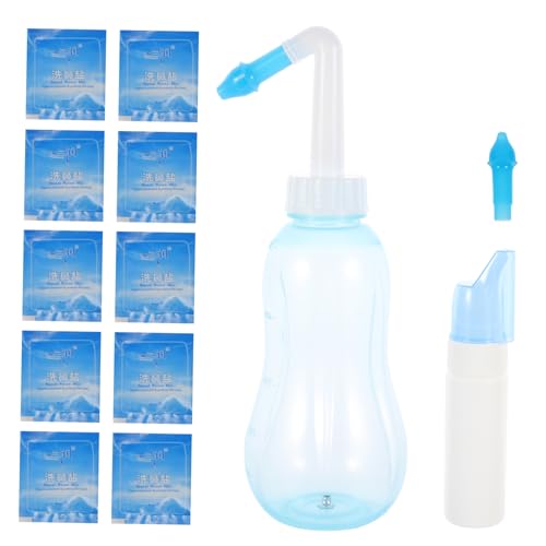 Ipetboom Lavaggio Nasale Flacone Per Pulizia Nasale Rondella in Riutilizzabile Lavabile Per Uso Domestico Blu Compatto Trasportabile