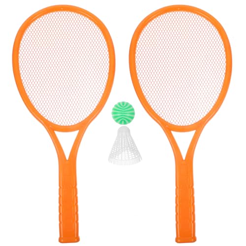 VICASKY - VICASKY Ensemble 4 Pièces Raquettes de Tennis et Badminton en Plastique pour Garçon et Filles Raquette de Tennis pour Garçon et Filles 2 Balles Couleurs Aléatoires Rouge Couleur Aléatoire