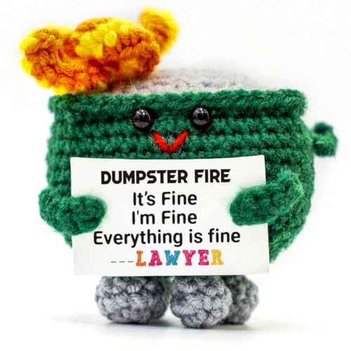 Dumpster Fire Desk Accessory for Lawyers and Law Students